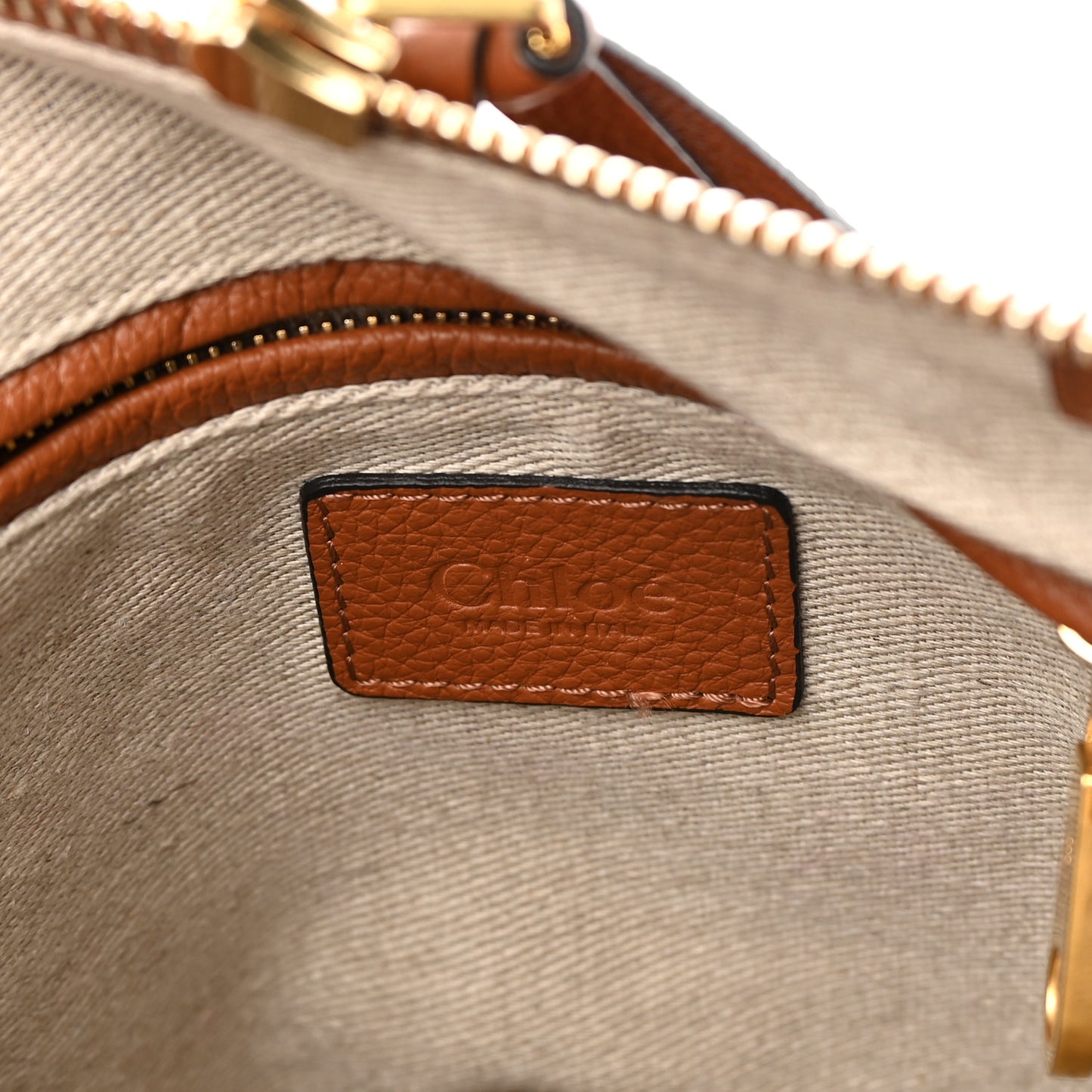 Calfskin Small Marcie Satchel Tan