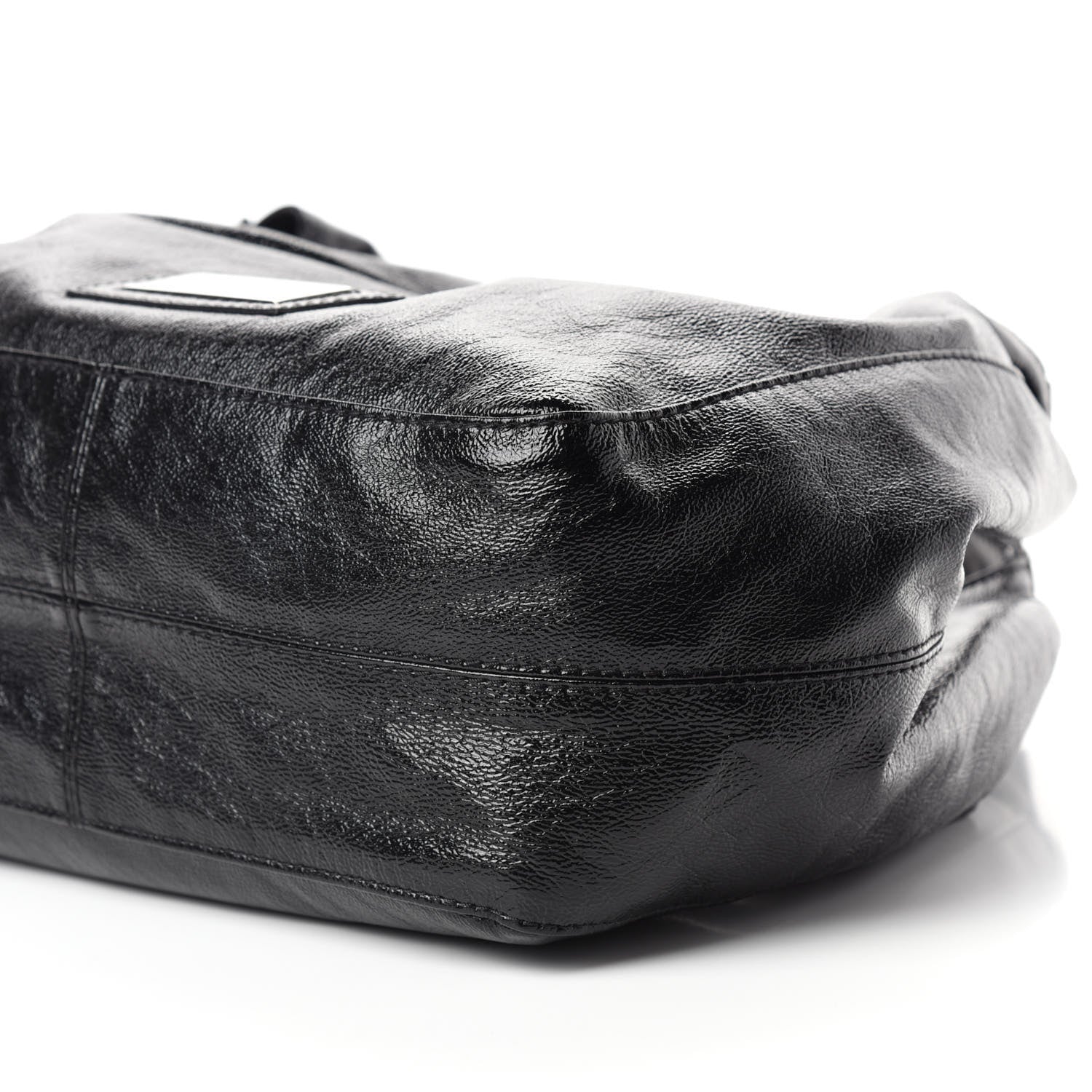 Valentino Garavani Crinkled Canvas Small Nuage Bow Hobo Black 7 of 10