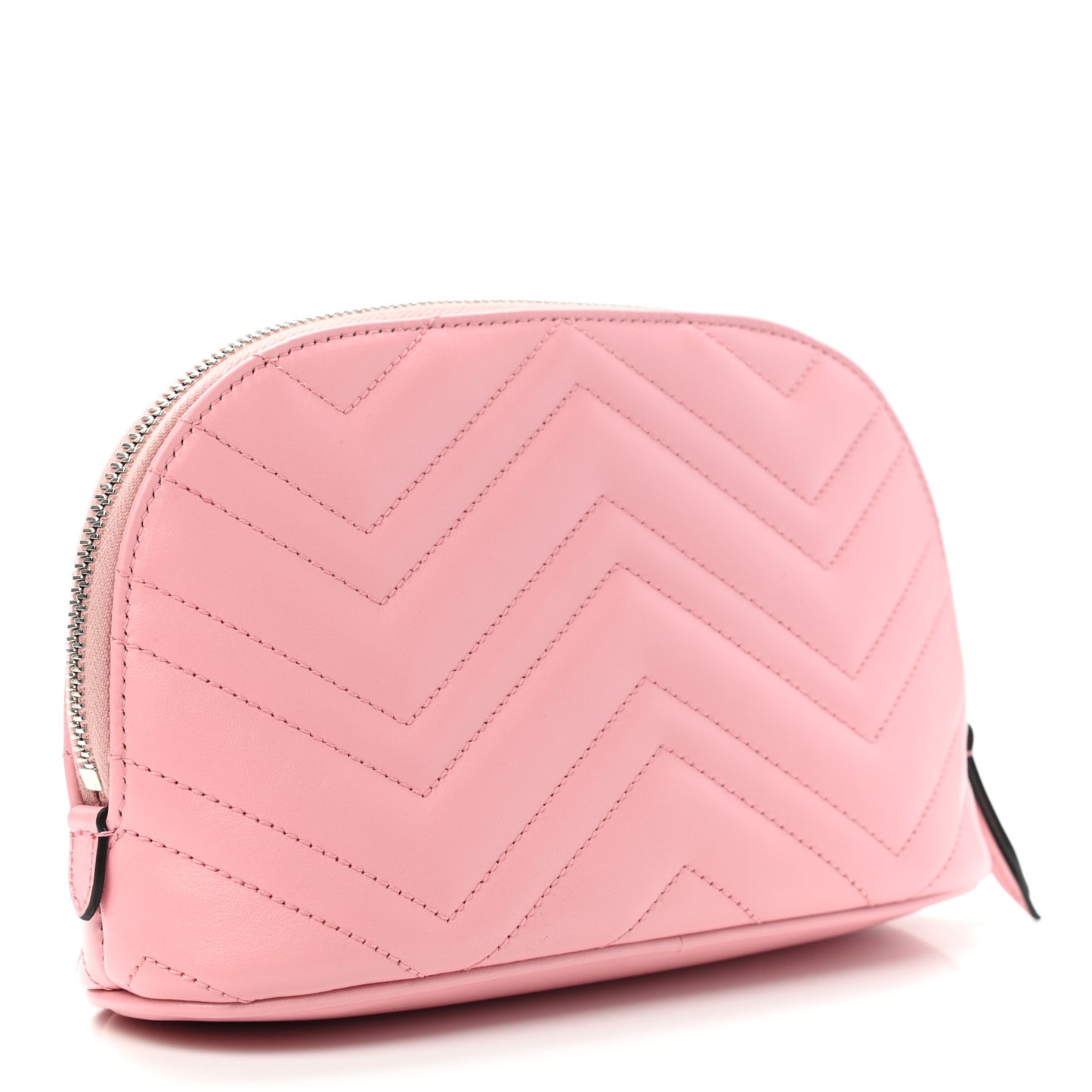 Calfskin Matelasse Large GG Marmont Pouch Cosmetic Case Wild Rose