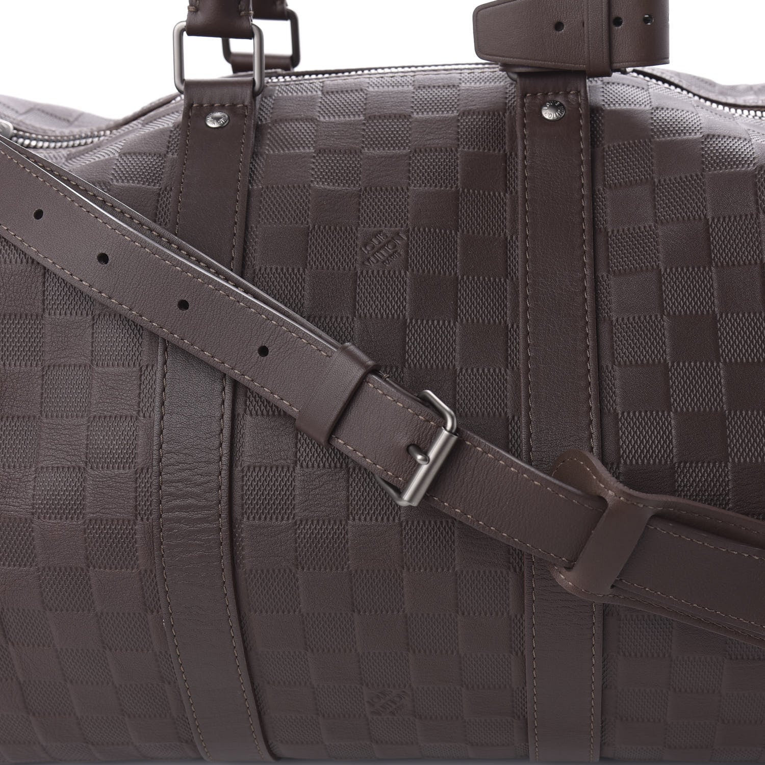 Louis Vuitton Damier Infini Keepall Bandouliere 45 Meteor 8 of 8