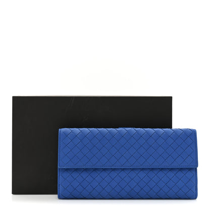Bottega Veneta Nappa Intrecciato Continental Flap Wallet Bluette 18 of 18