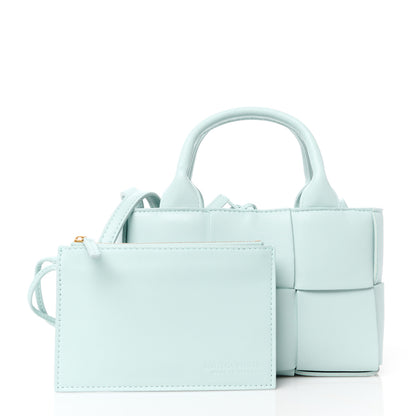 Bottega Veneta Lambskin Maxi Intreccio Candy Arco Tote Celadon 3 of 12