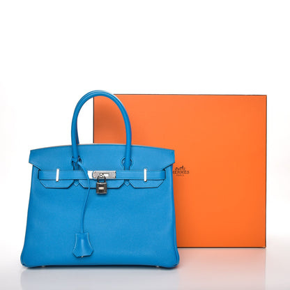 Hermes Epsom Birkin 30 Bleu Zanzibar 28 of 28