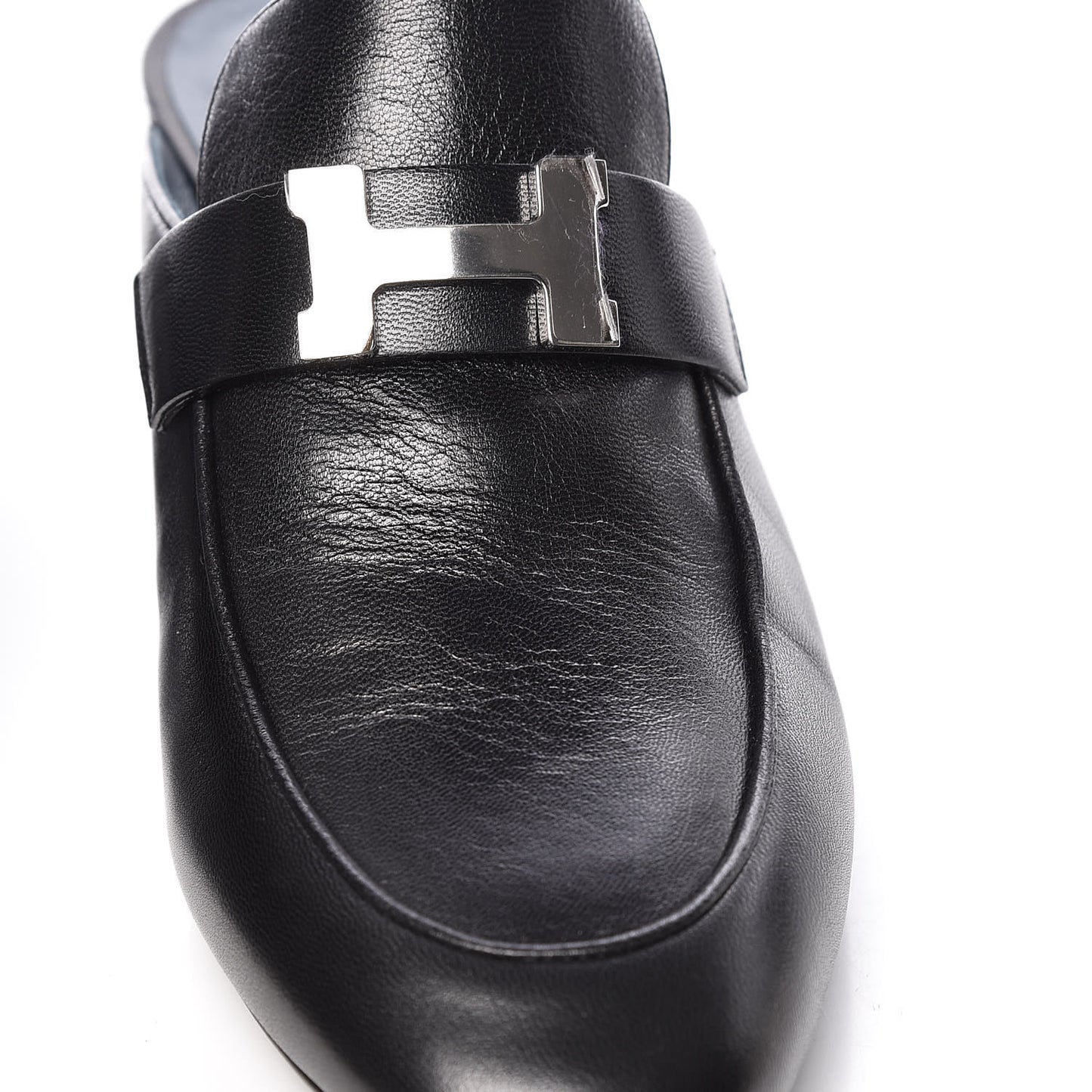 Goatskin Paradis Mules 38.5 Black