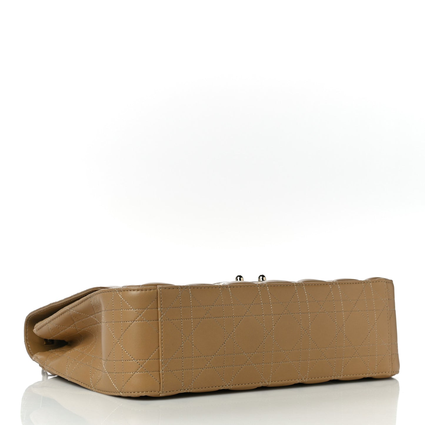 Lambskin Cannage Large Miss Dior Flap Beige