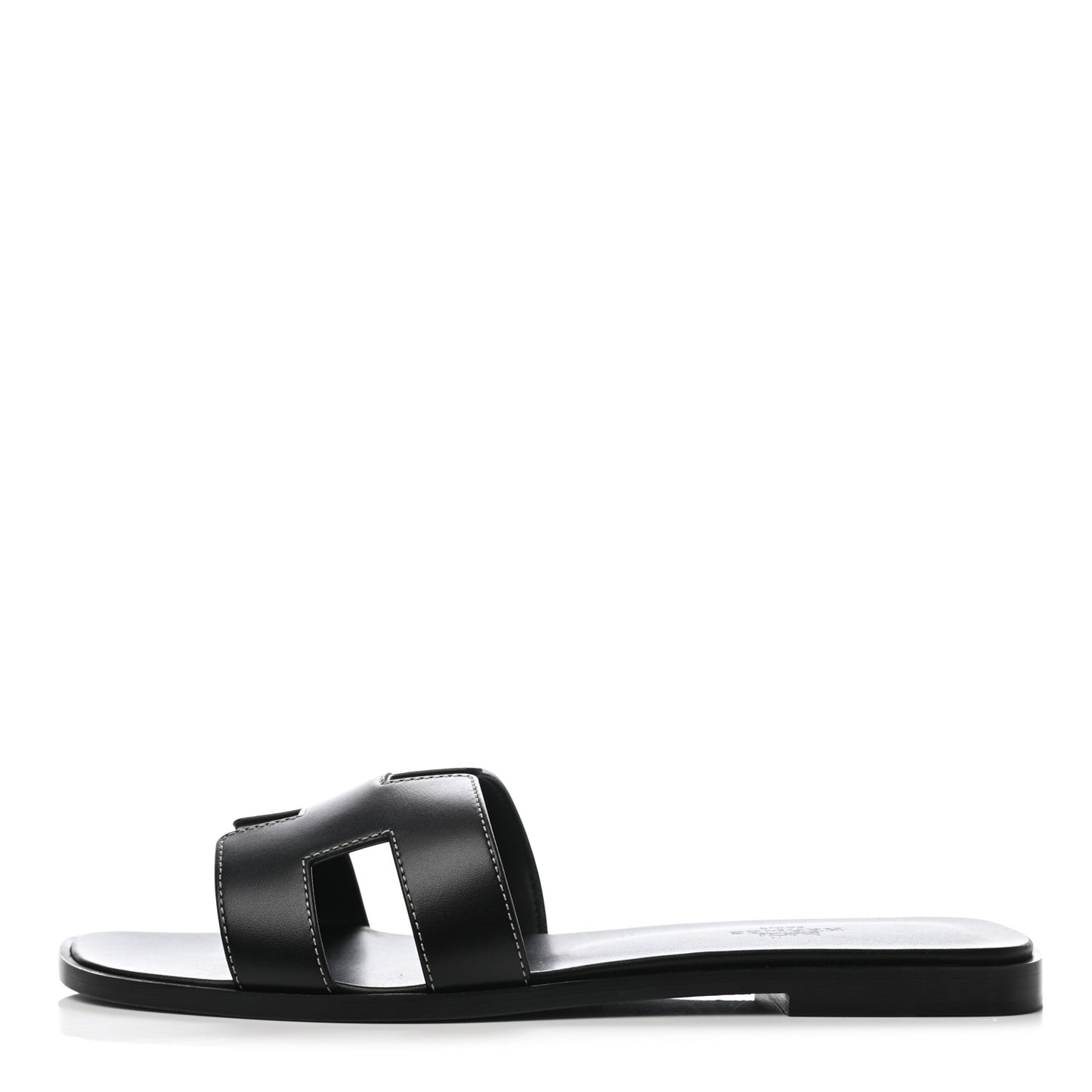 Box Calfskin Oran Sandals 39.5 Black