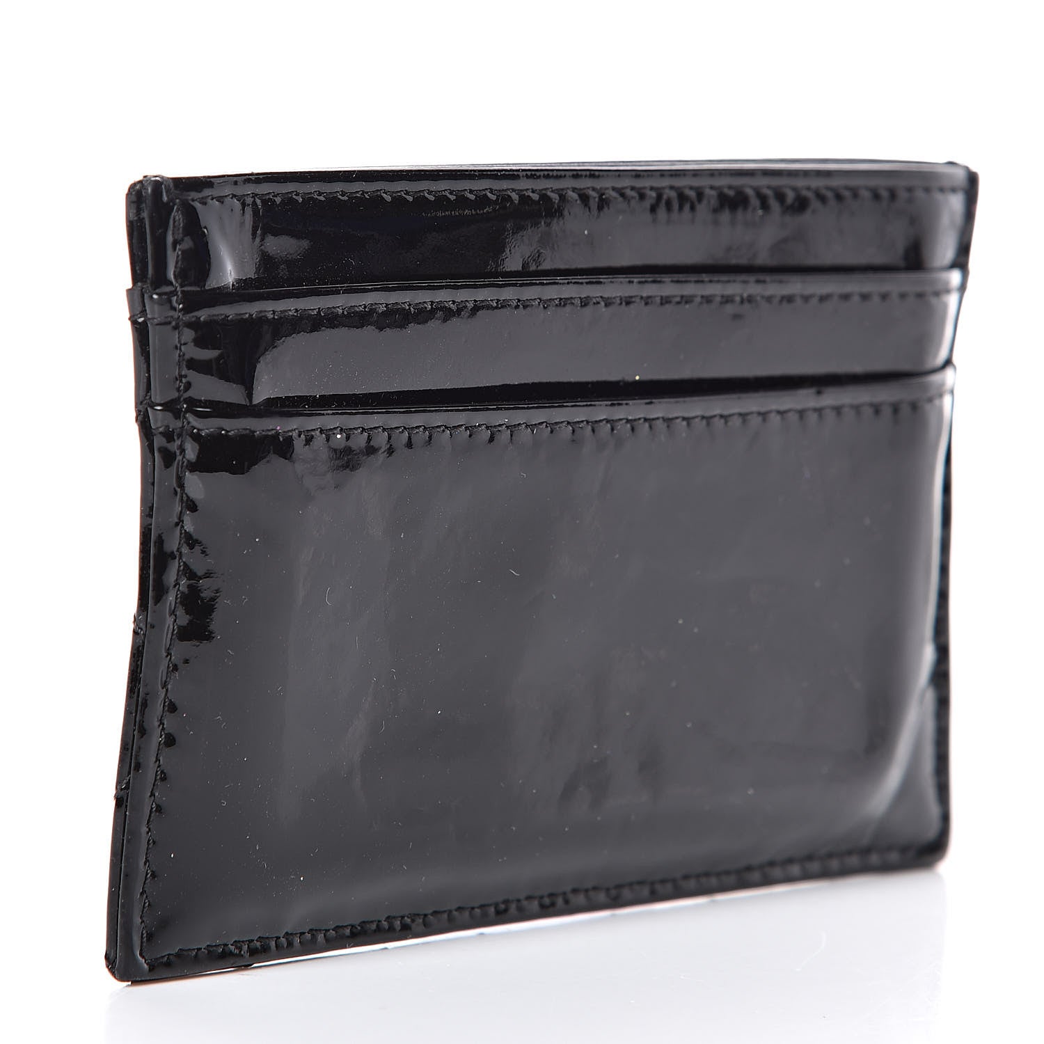 Chanel Patent Quilted Brilliant Card Holder Black 3 of 8