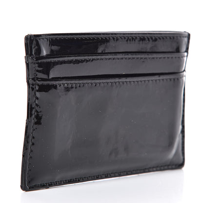 Chanel Patent Quilted Brilliant Card Holder Black 3 of 8