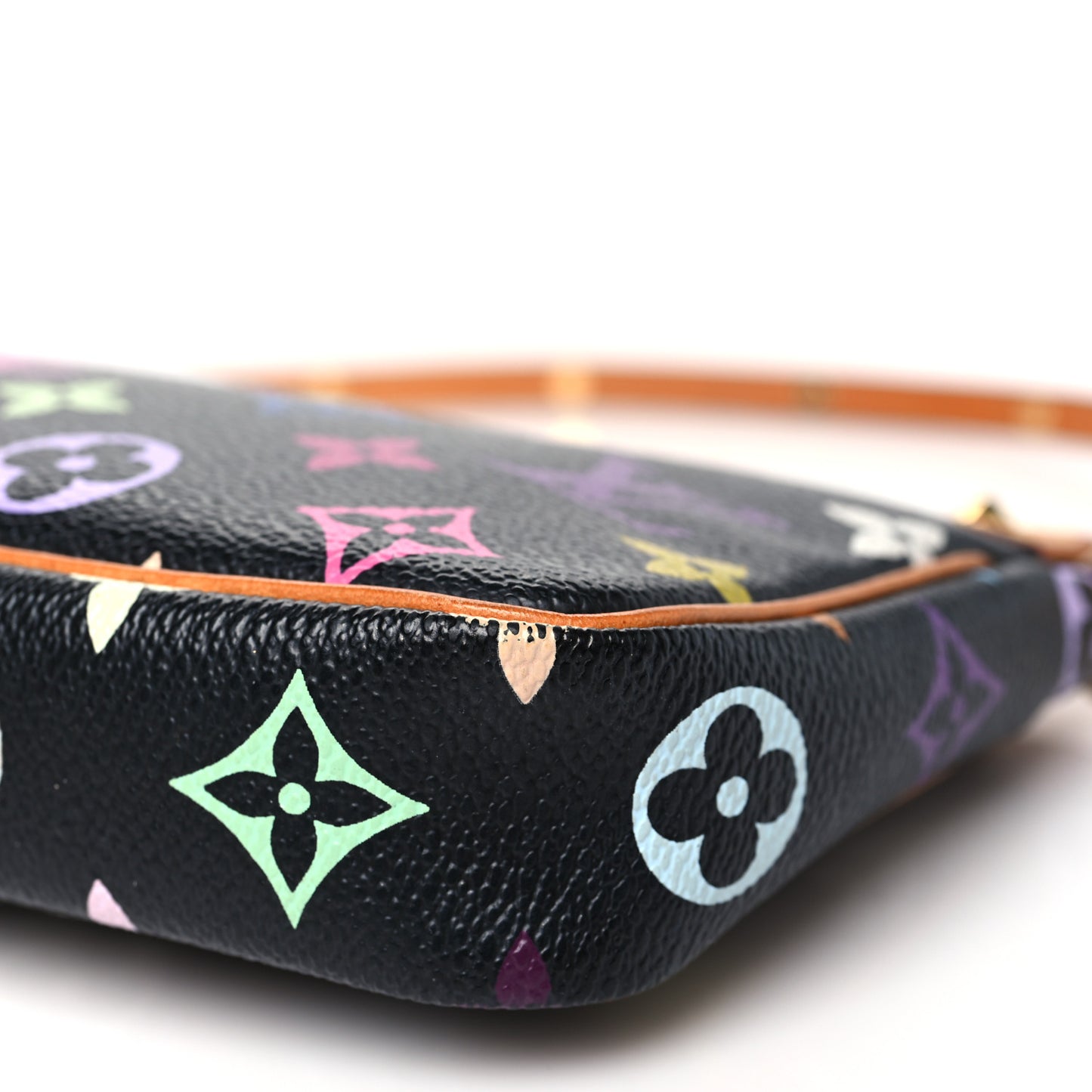 Monogram Multicolor Pochette Accessories Black