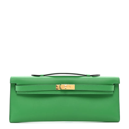 Hermes Swift Kelly Cut Clutch Pochette Bambou 1 of 8