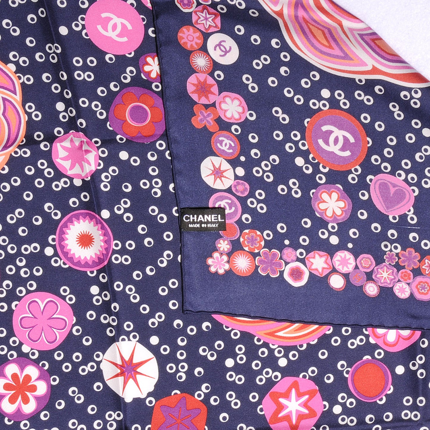 Silk Camellia Flower Scarf