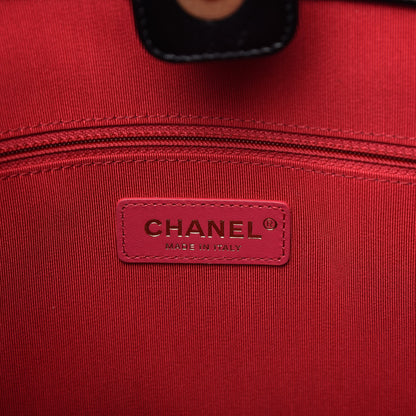 Chanel Shiny Aged Calfskin Shopping Bag Black 8 of 10
