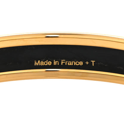 Hermes Enamel Printed Caleche Narrow Bracelet 70 Bleu 5 of 5