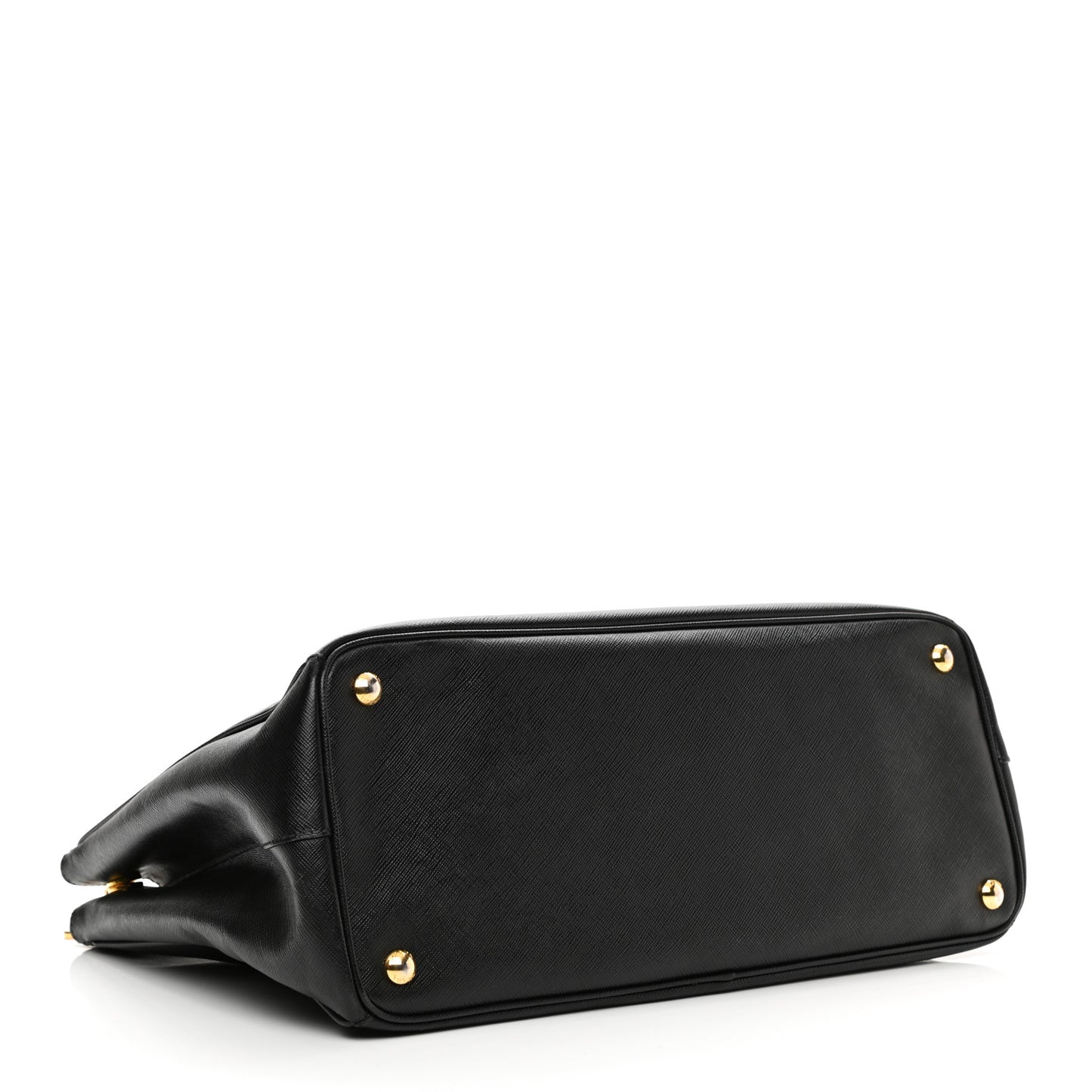 Saffiano Large Galleria Double Zip Tote Black