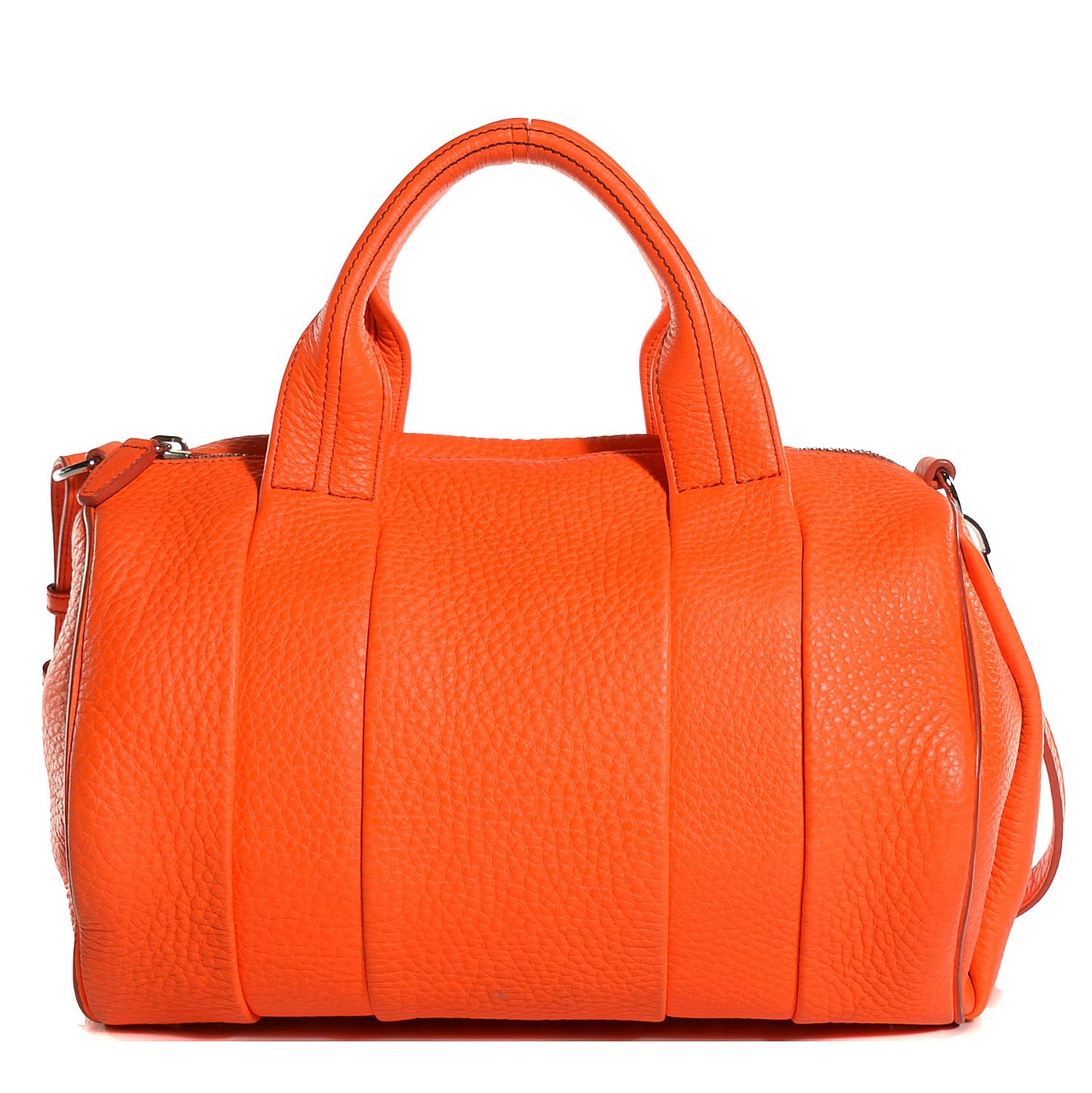 Pebbled Lambskin Rocco Flame Rhodium Hardware