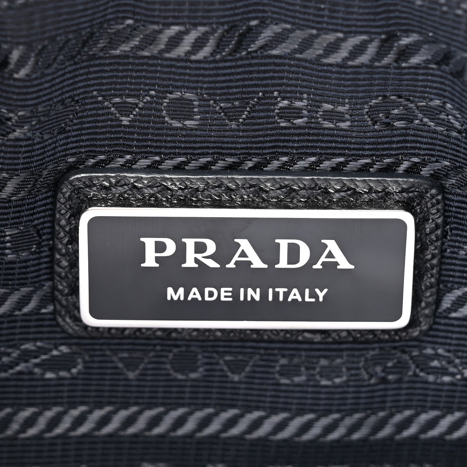 Prada Tessuto Nylon Saffiano Pocket Zippered Shoulder Bag Navy 6 of 9