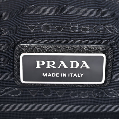 Prada Tessuto Nylon Saffiano Pocket Zippered Shoulder Bag Navy 6 of 9