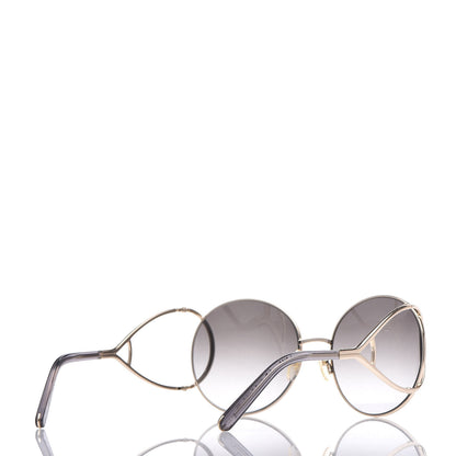 Chloe Jackson Oversized Round Sunglasses CE124S Grey 4 of 8