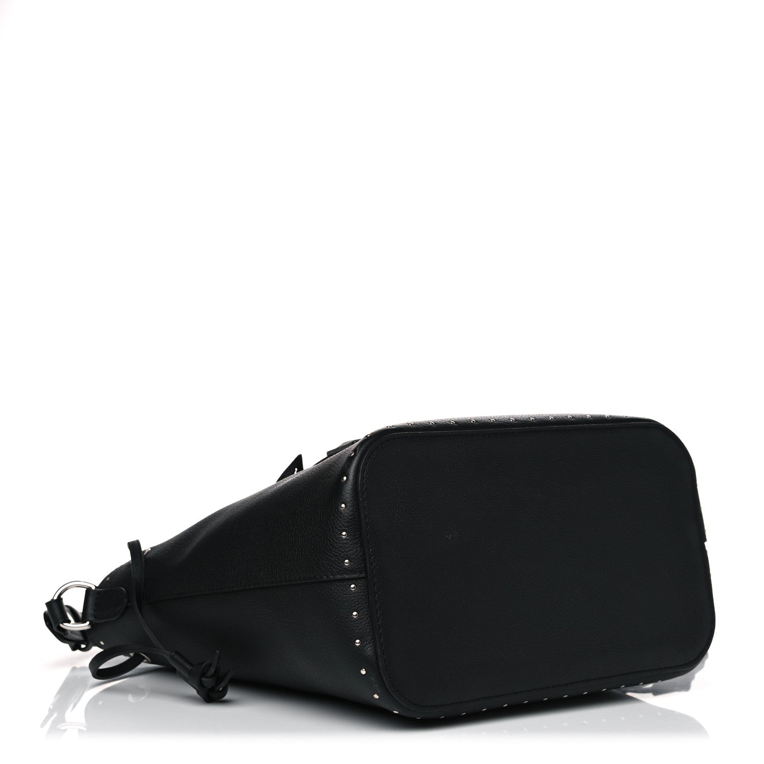 Louis Vuitton Soft Calfskin Lockme Studs Bucket Black 6 of 16