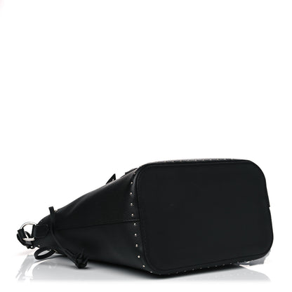Louis Vuitton Soft Calfskin Lockme Studs Bucket Black 6 of 16