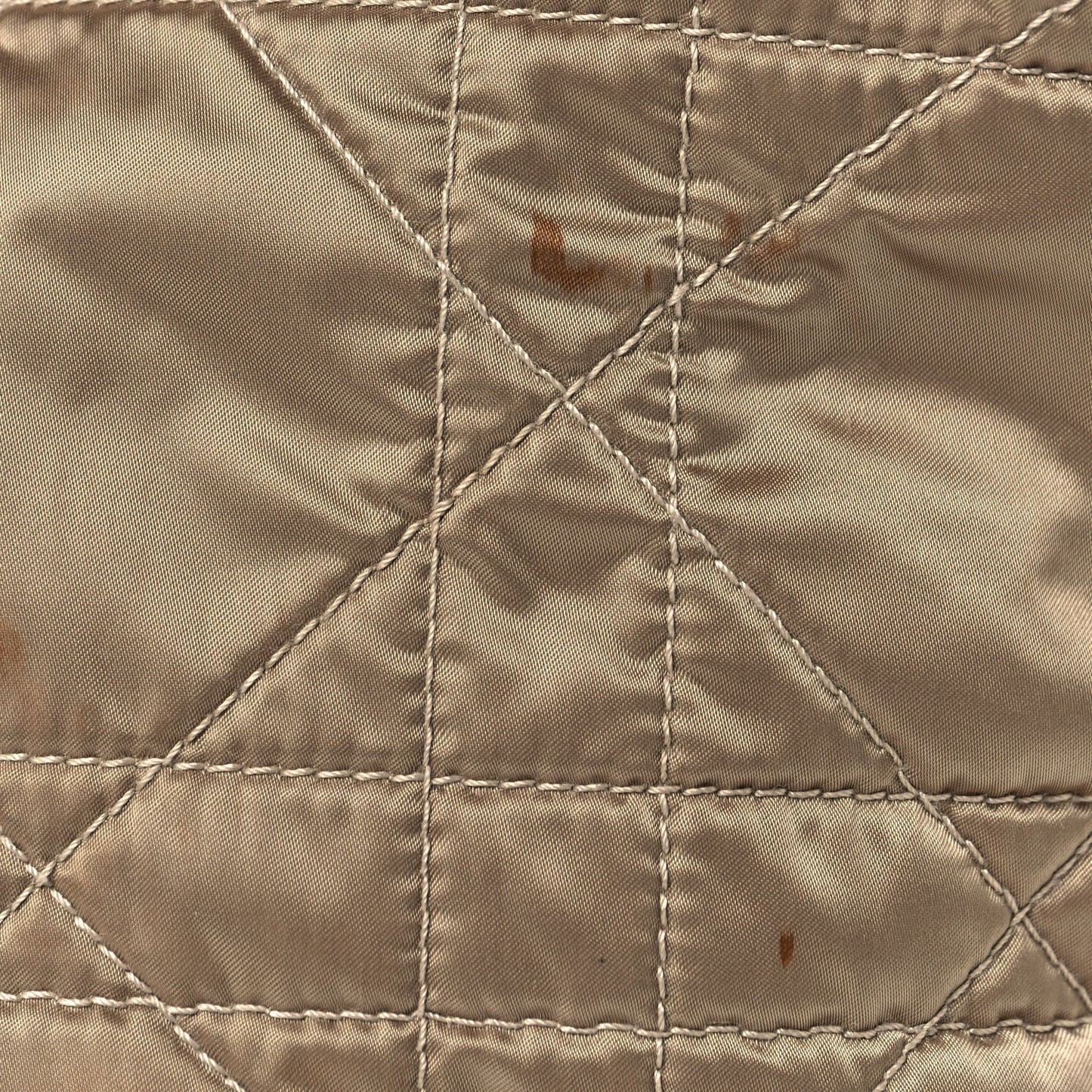 Nylon Cannage Shoulder Bag Beige