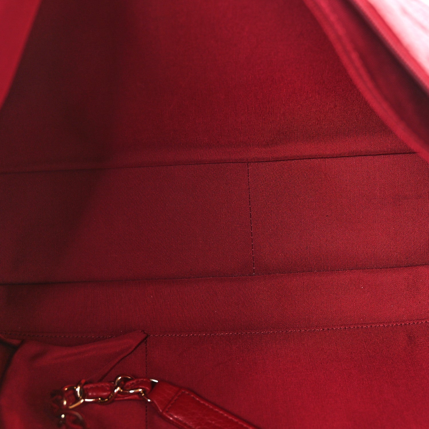 Chanel Calfskin Quilted XXL Travel Flap Bag Red 6 of 10