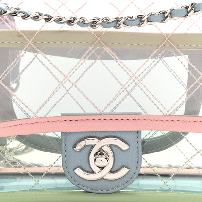 Chanel Lambskin PVC Quilted Mini Coco Splash Flap Blue Green 8 of 10