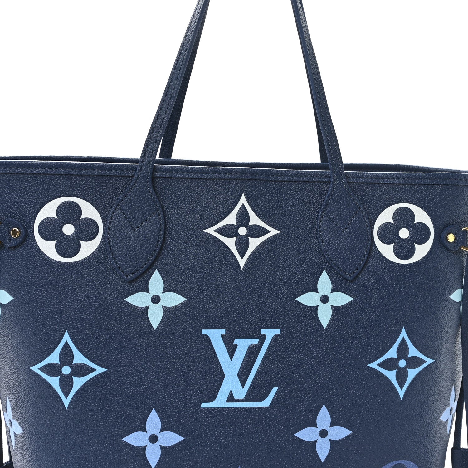 Louis Vuitton Empreinte Monogram Giant Neverfull MM Degrade Bleu 8 of 10