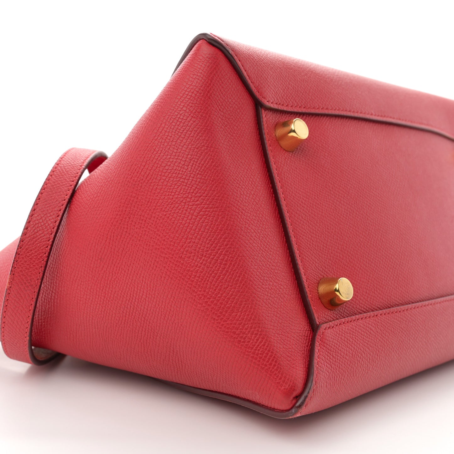 Grained Calfskin Mini Belt Bag Coquelicot