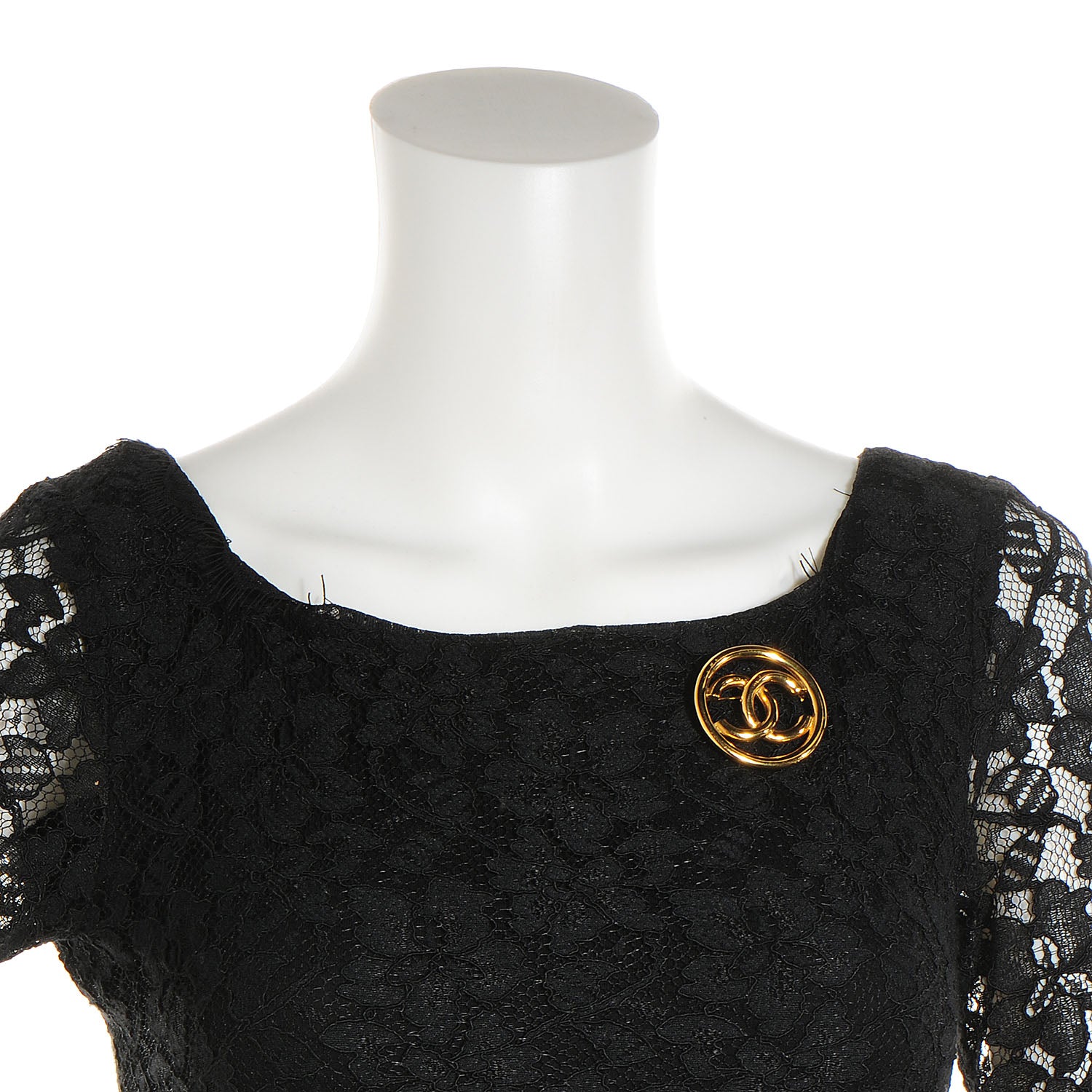 Chanel CC Brooch Pin Gold 2 of 6