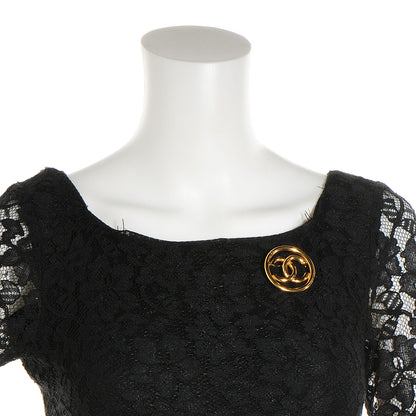 Chanel CC Brooch Pin Gold 2 of 6