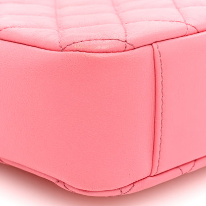 Chanel Lambskin Quilted CC Pearl Crush Camera Case Pink 9 of 10