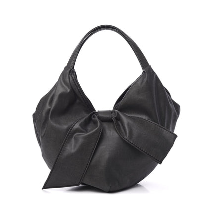 Valentino Garavani Denim 360 Bow Hobo Grey 1 of 11