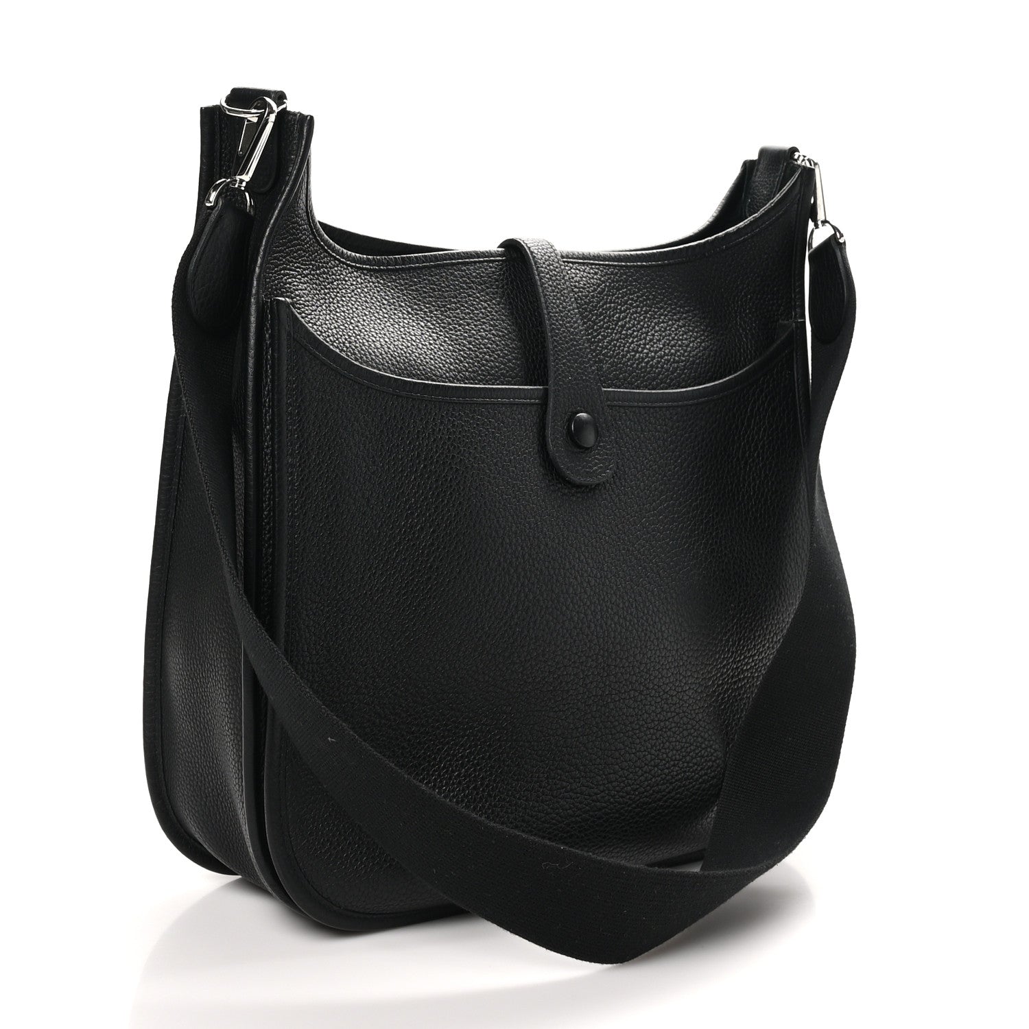 Hermes Taurillon Clemence EVELYNE III GM Black 3 of 10