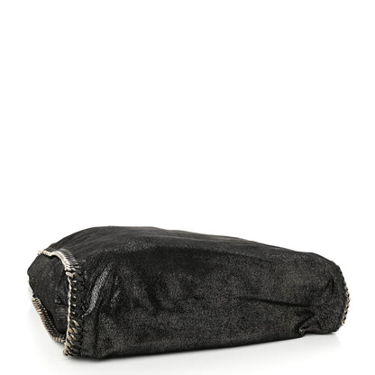 Stella McCartney Chamois Shiny Dotted Falabella Fold Over Tote Ruthenium 4 of 9