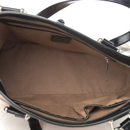 Burberry Supernova Check Small Nickie Tote Black 5 of 11