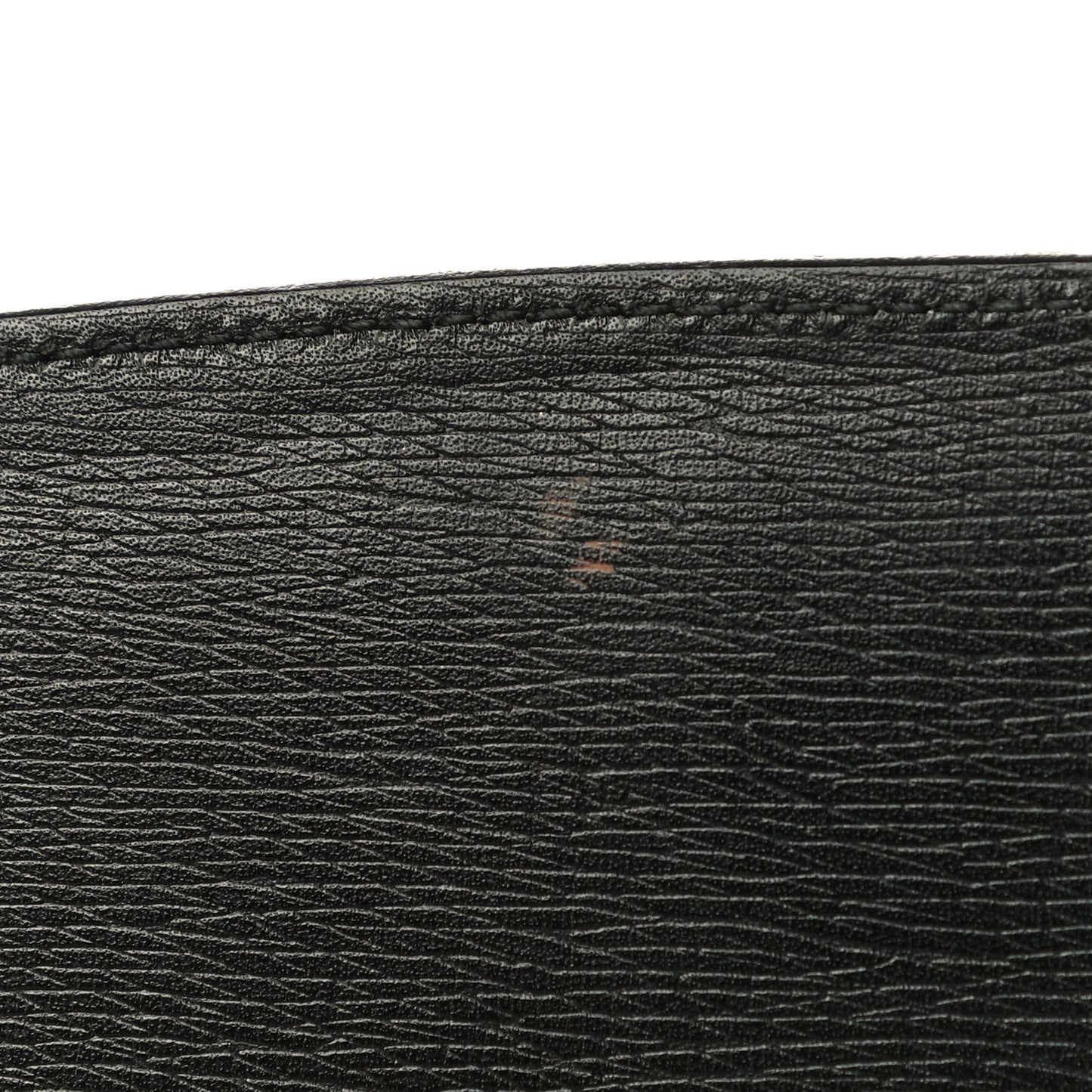 Calfskin Large Bright Bit Clutch Black
