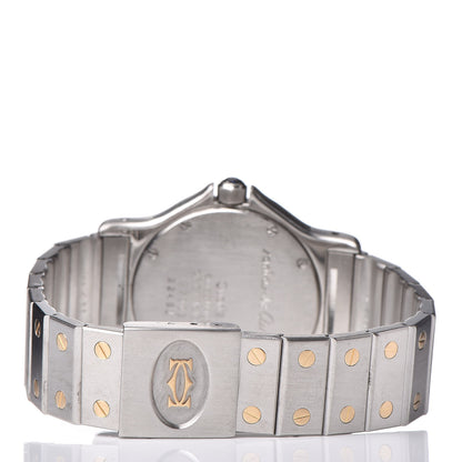 Cartier Stainless Steel 18K Yellow Gold 29mm Santos Octagon Quartz Watch 4 of 9