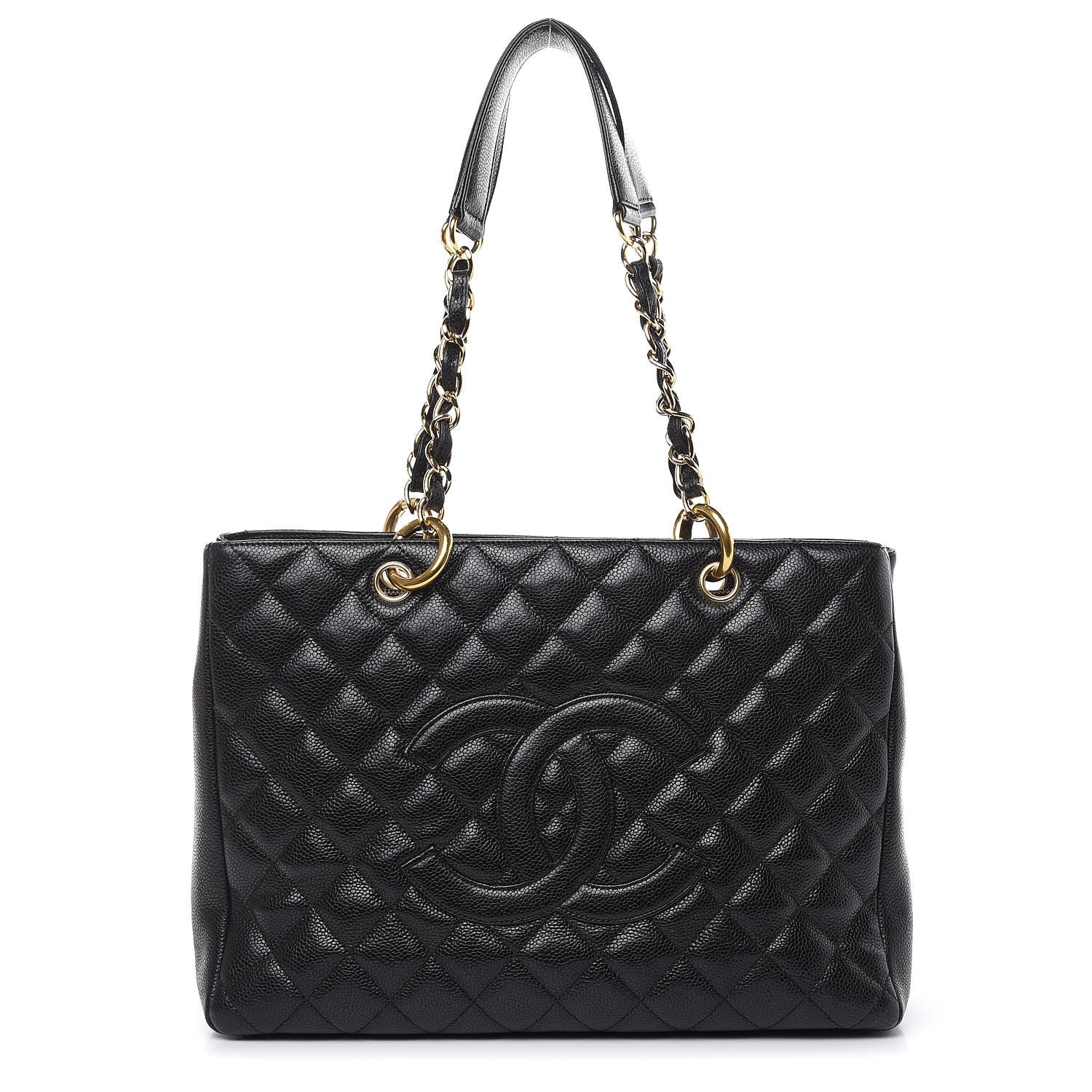 Chanel Caviar Quilted Grand Shopping Tote GST Black 1 of 17