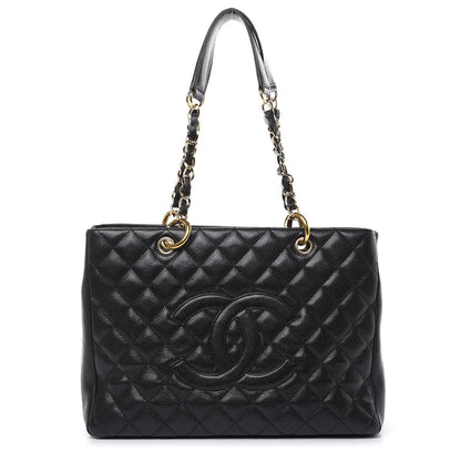 Chanel Caviar Quilted Grand Shopping Tote GST Black 1 of 17