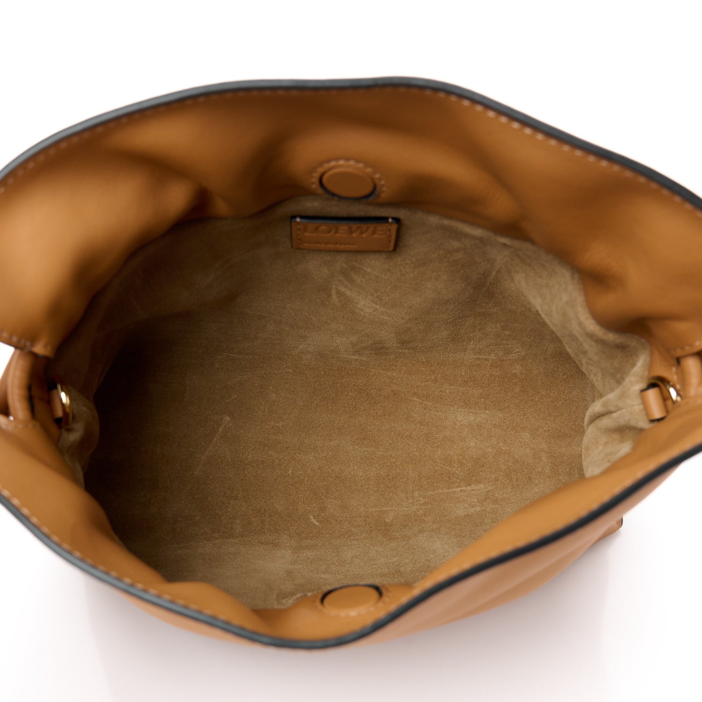 Calfskin Mini Flamenco Knot Clutch Warm Desert