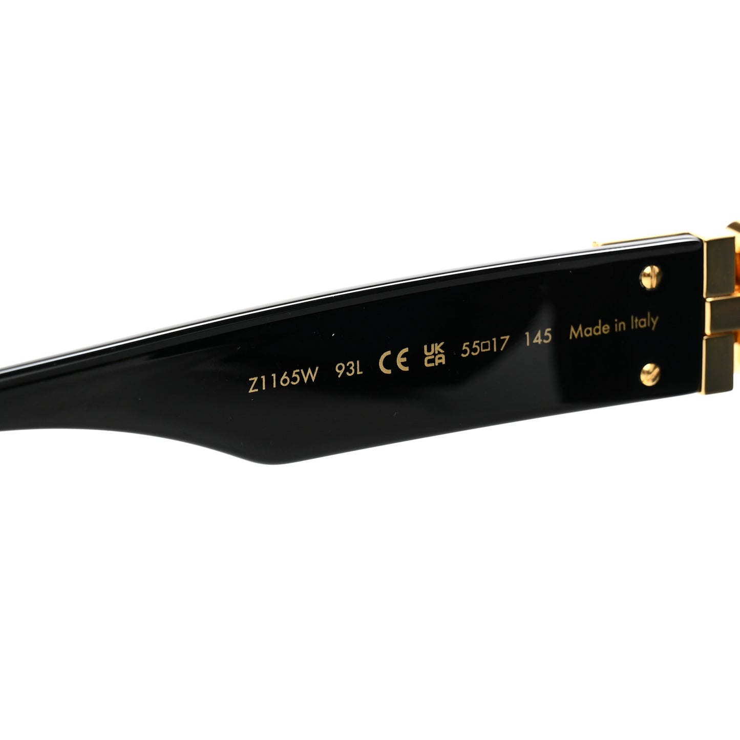 Acetate 1.1 Millionaires Sunglasses Z1165W Black