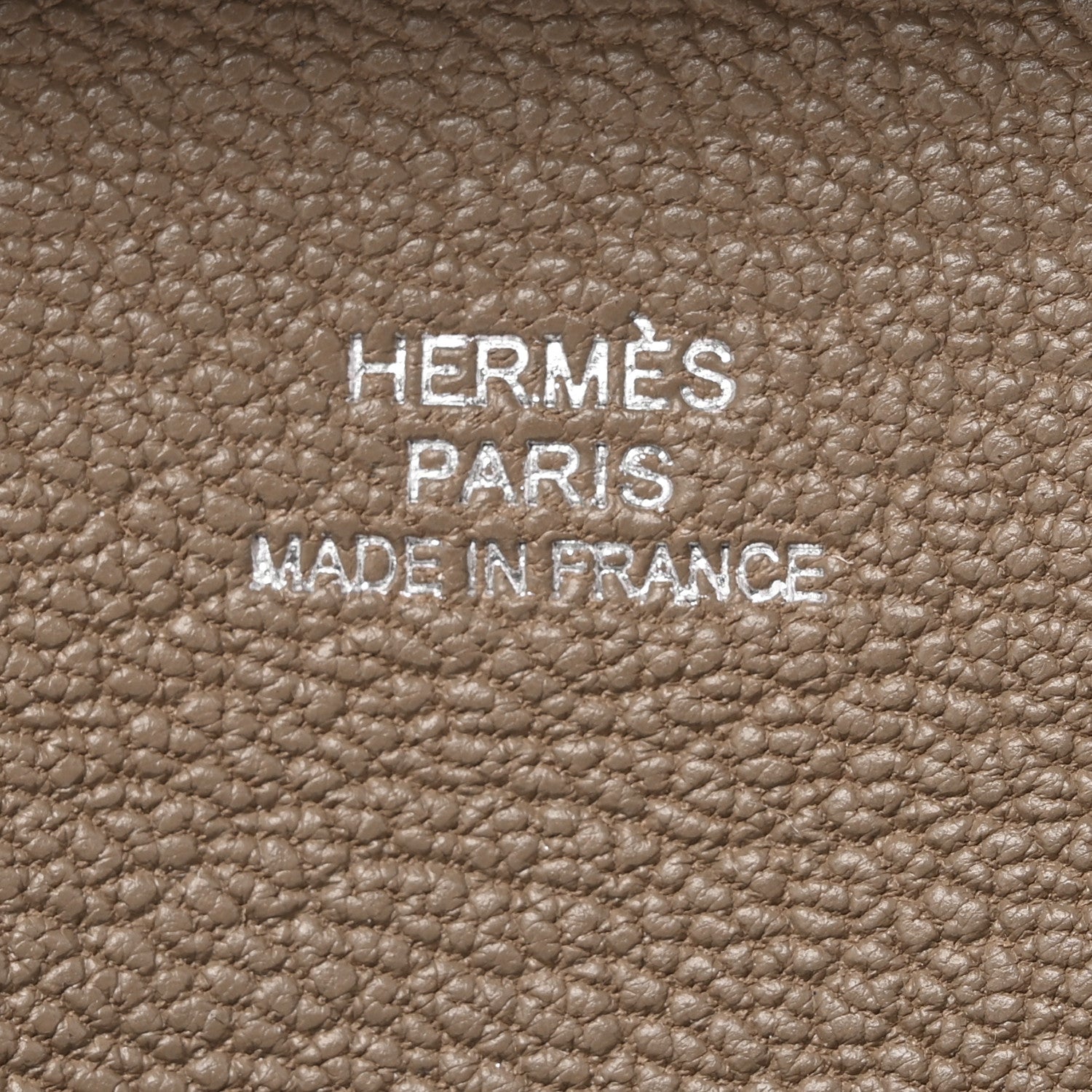 Hermes Chevre Mysore Bastia Coin Purse Etoupe 6 of 7
