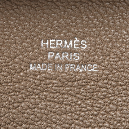 Hermes Chevre Mysore Bastia Coin Purse Etoupe 6 of 7