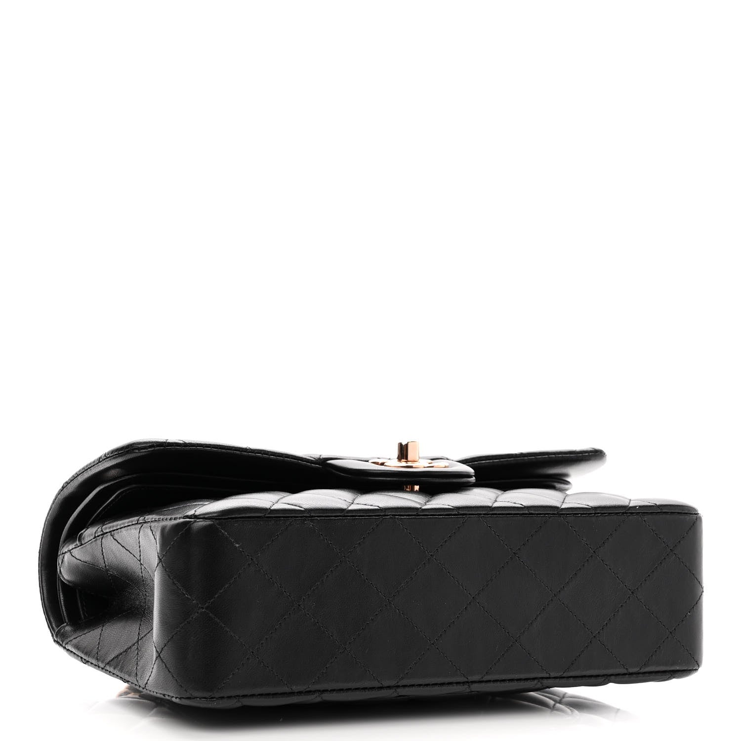Chanel Lambskin Quilted Small Double Flap Black 4 of 11