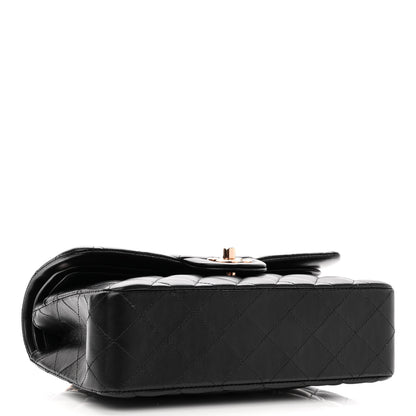 Chanel Lambskin Quilted Small Double Flap Black 4 of 11