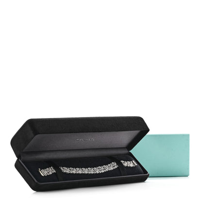 Tiffany Platinum Diamond Jazz Three Row Tennis Bracelet 4 of 4