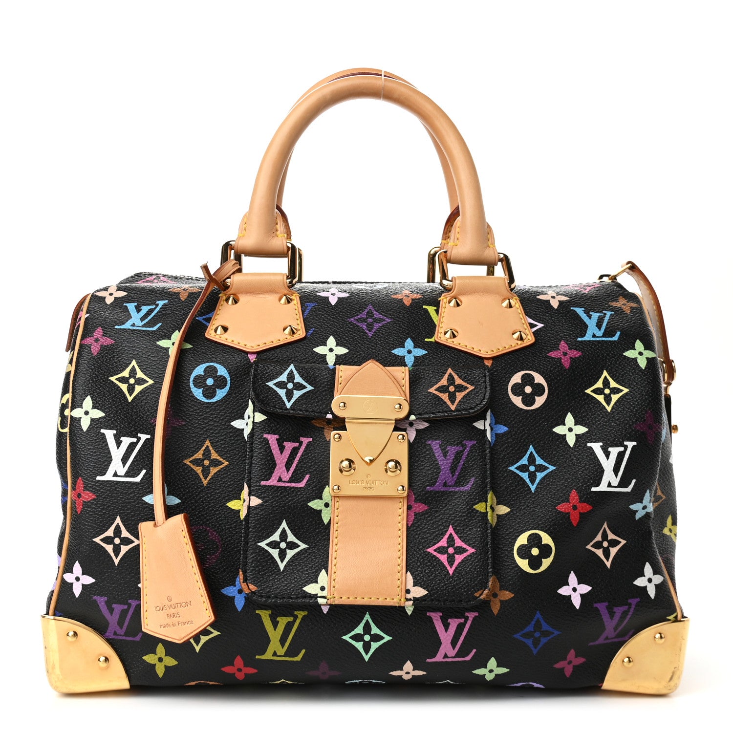 Louis Vuitton Monogram Multicolor Speedy 30 Black 1 of 8