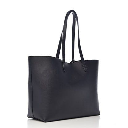 Saint Laurent Calfskin Large Shopping Tote Navy 4 of 11