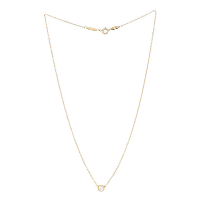 Tiffany 18K Yellow Gold Diamond .27ct Elsa Peretti Diamonds by the Yard Pendant Necklace 3 of 5